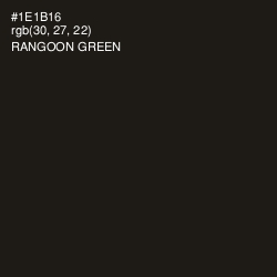 #1E1B16 - Rangoon Green Color Image